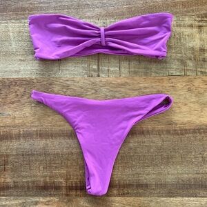Toast swim, purple orchid, XS